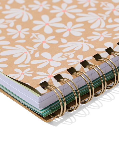 bloc-notes 10-en-1 A4 fleurs