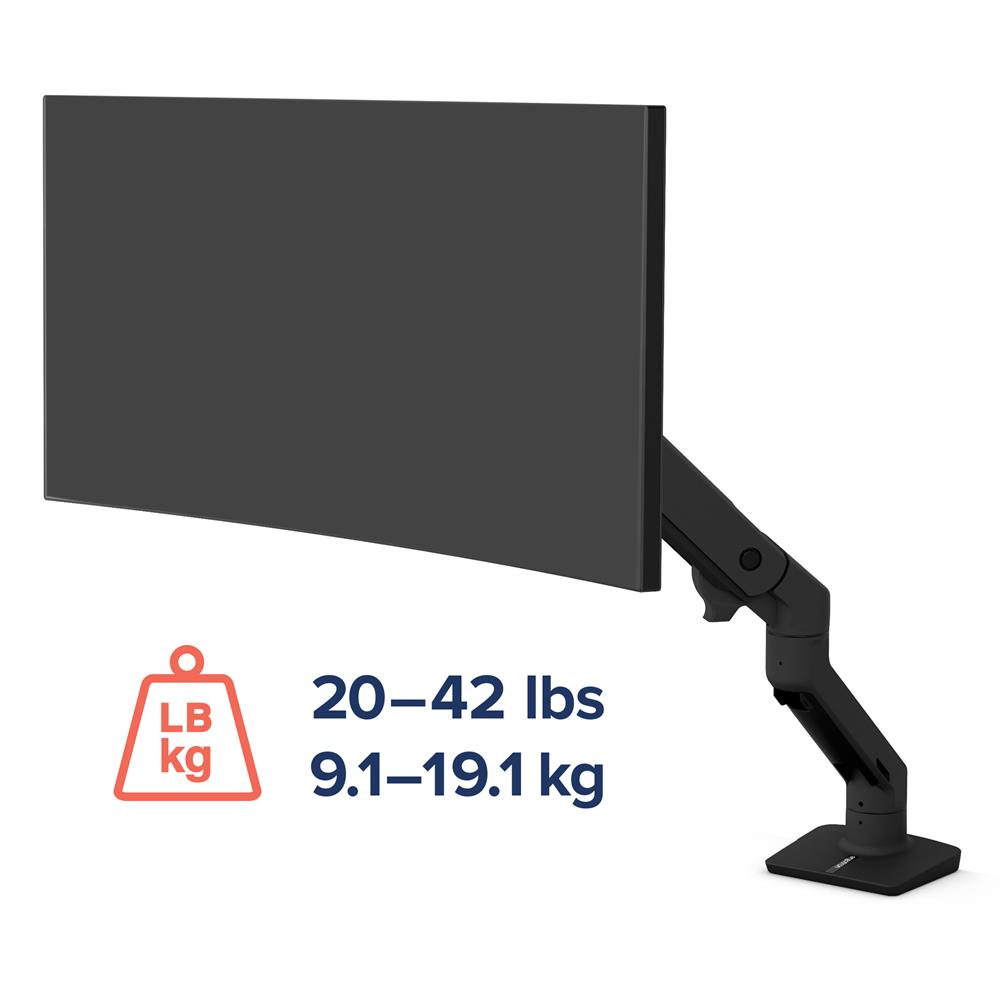 Ergotron HX mono-écran, fixation bureau (noir)