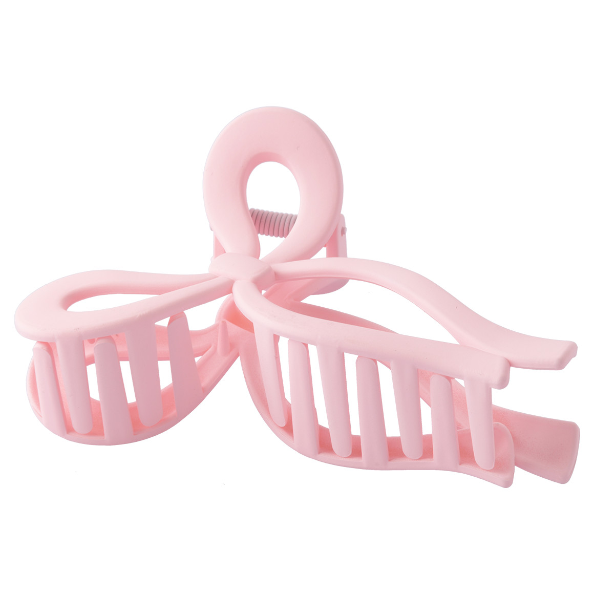 Große Haarklammer in Schleifen-Form rosa