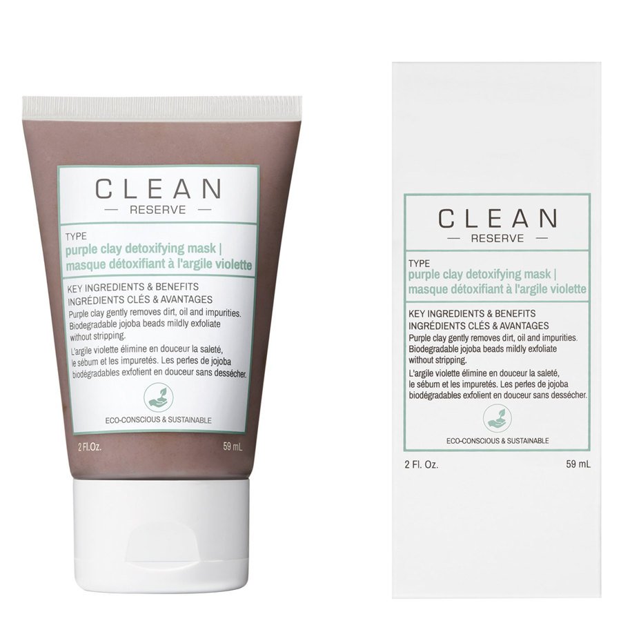 Clean Reserve Purple Clay Detoxifying Face Mask 59ml