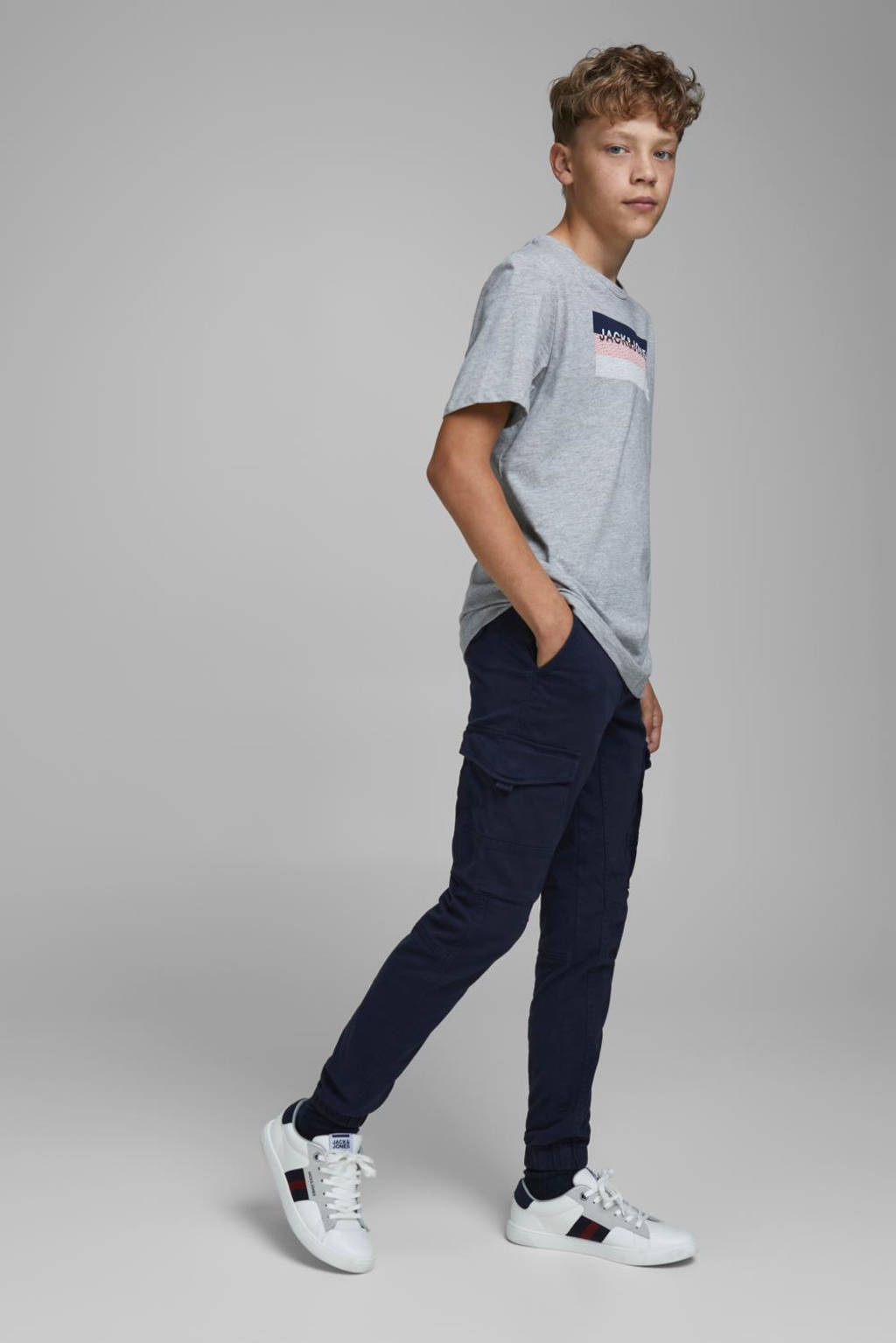 JACK & JONES cargobroek JJIPAUL donkerblauw