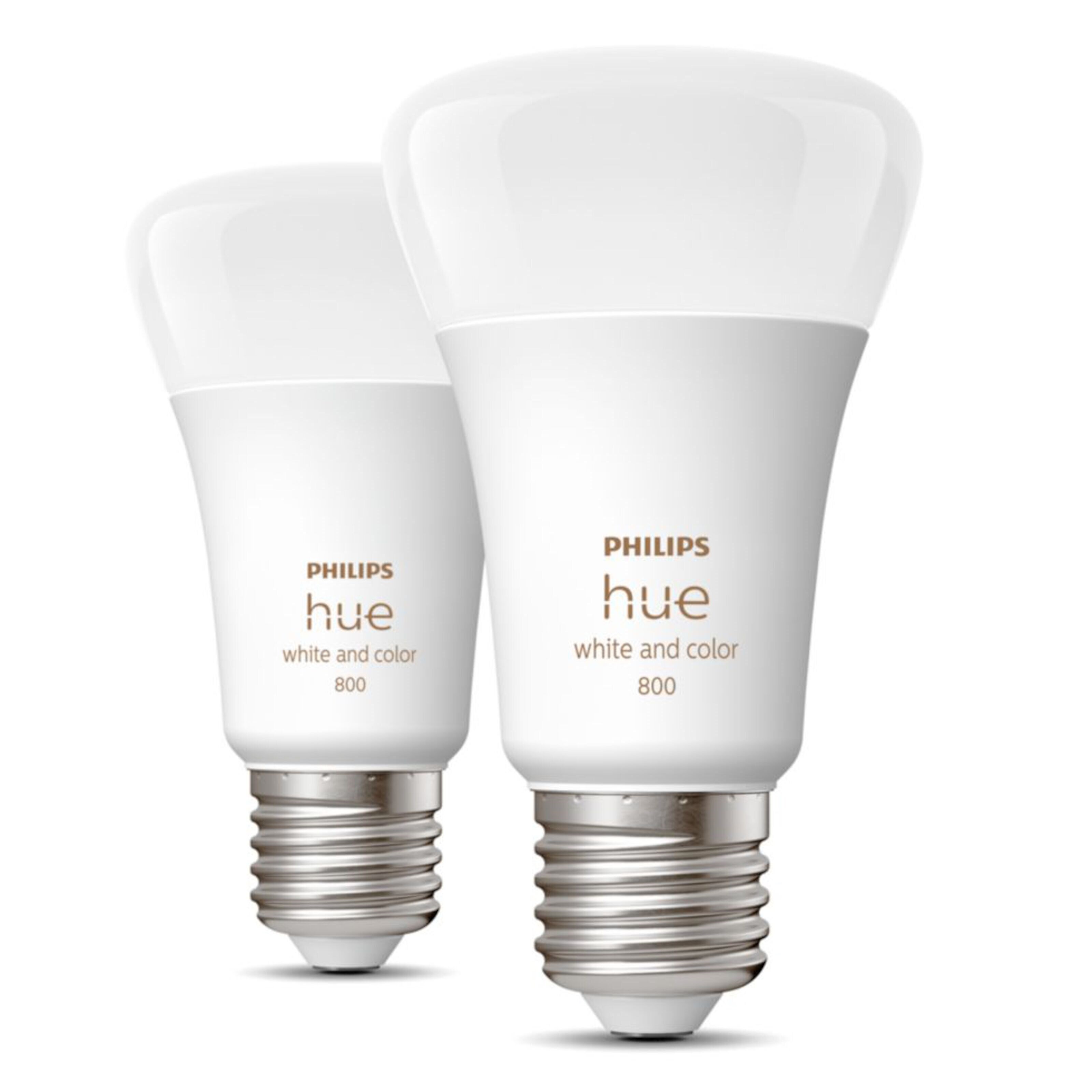 Philips Hue Color Ambiance Smart LED-pære E27 806 lm 2-pk