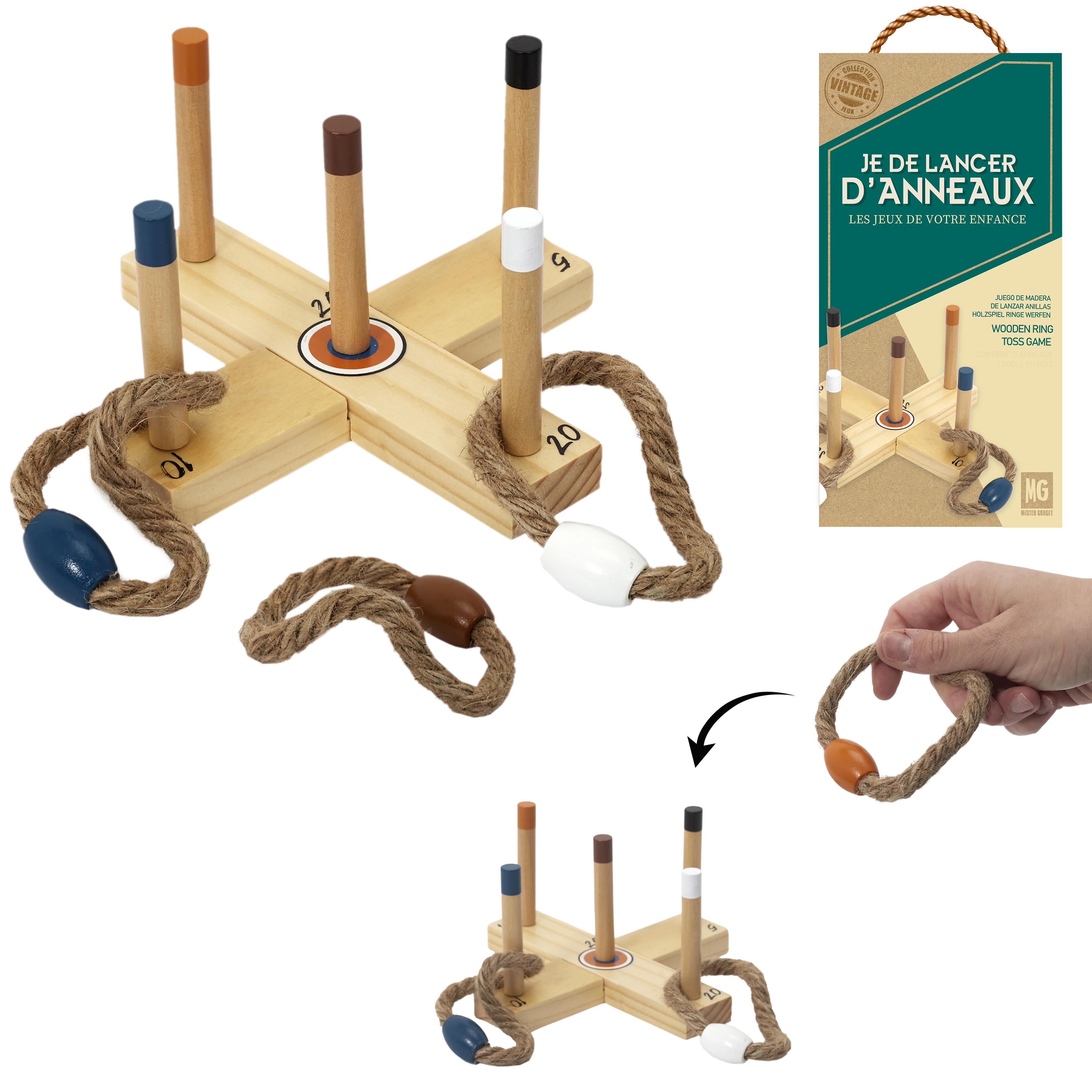 JEU BOIS LANCER ANNEAU