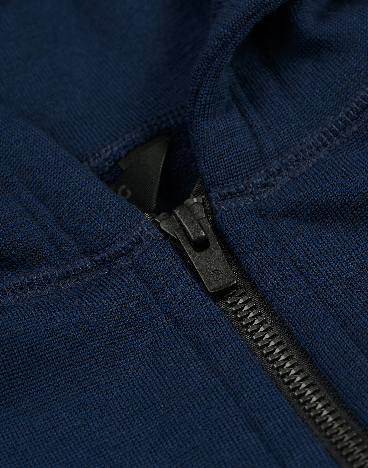 Vest met capuchon van merinowol terry voor heren