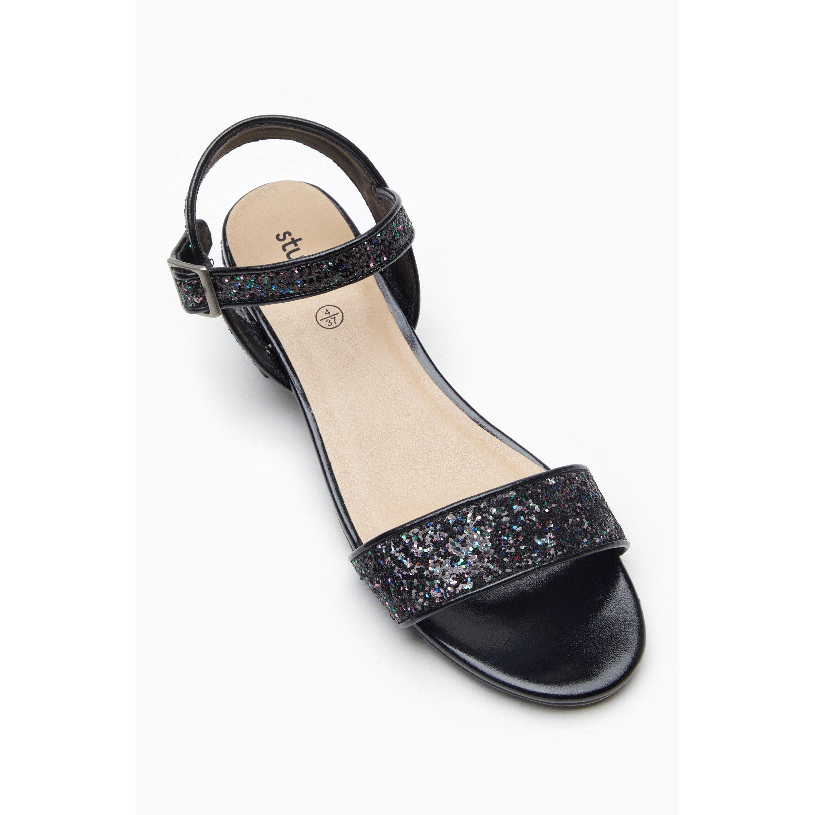 Be You Girls Sequin Open Toe Shoes