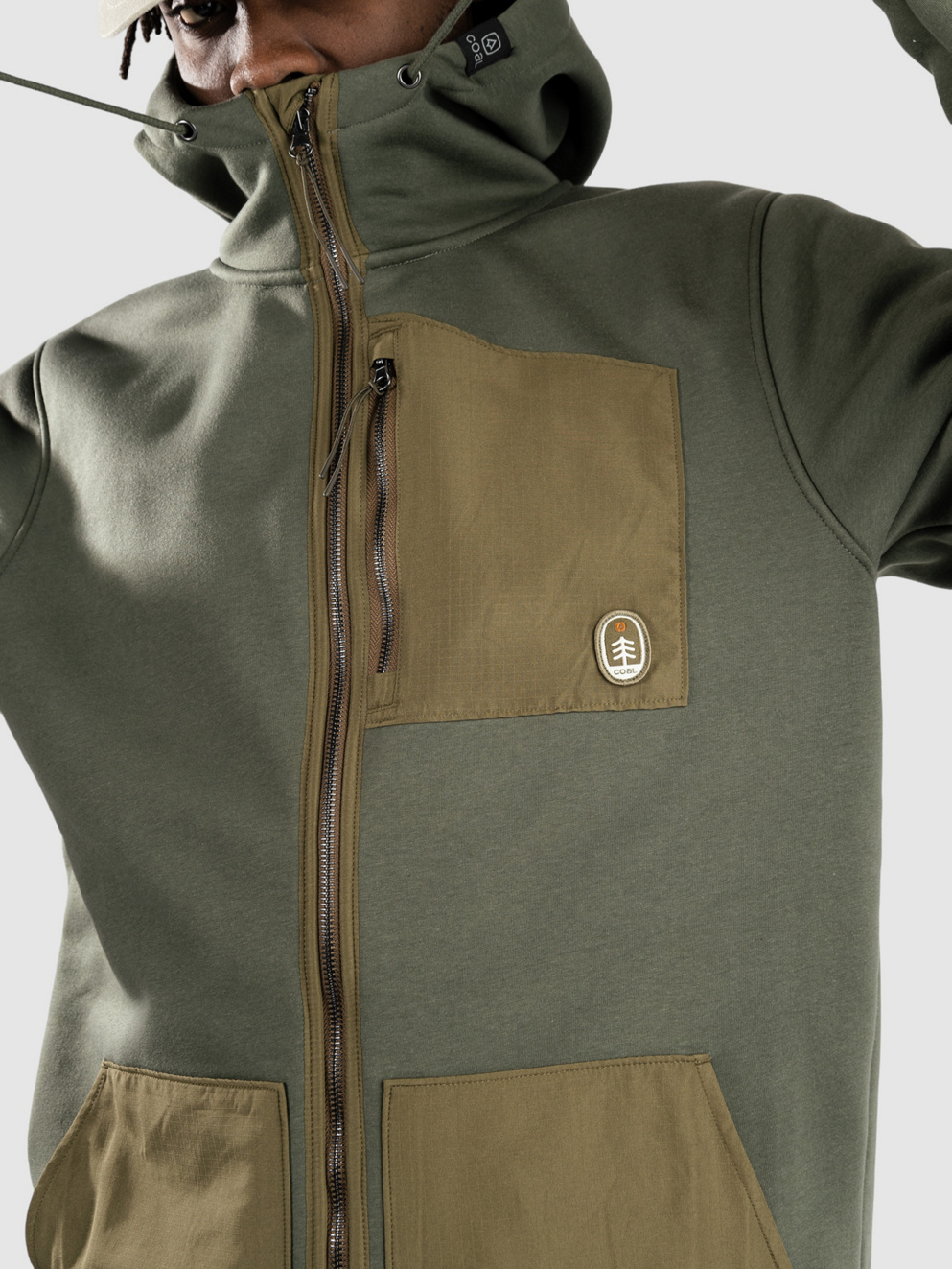 Coal Hidden Pond 24 Zip Hoodie beetle