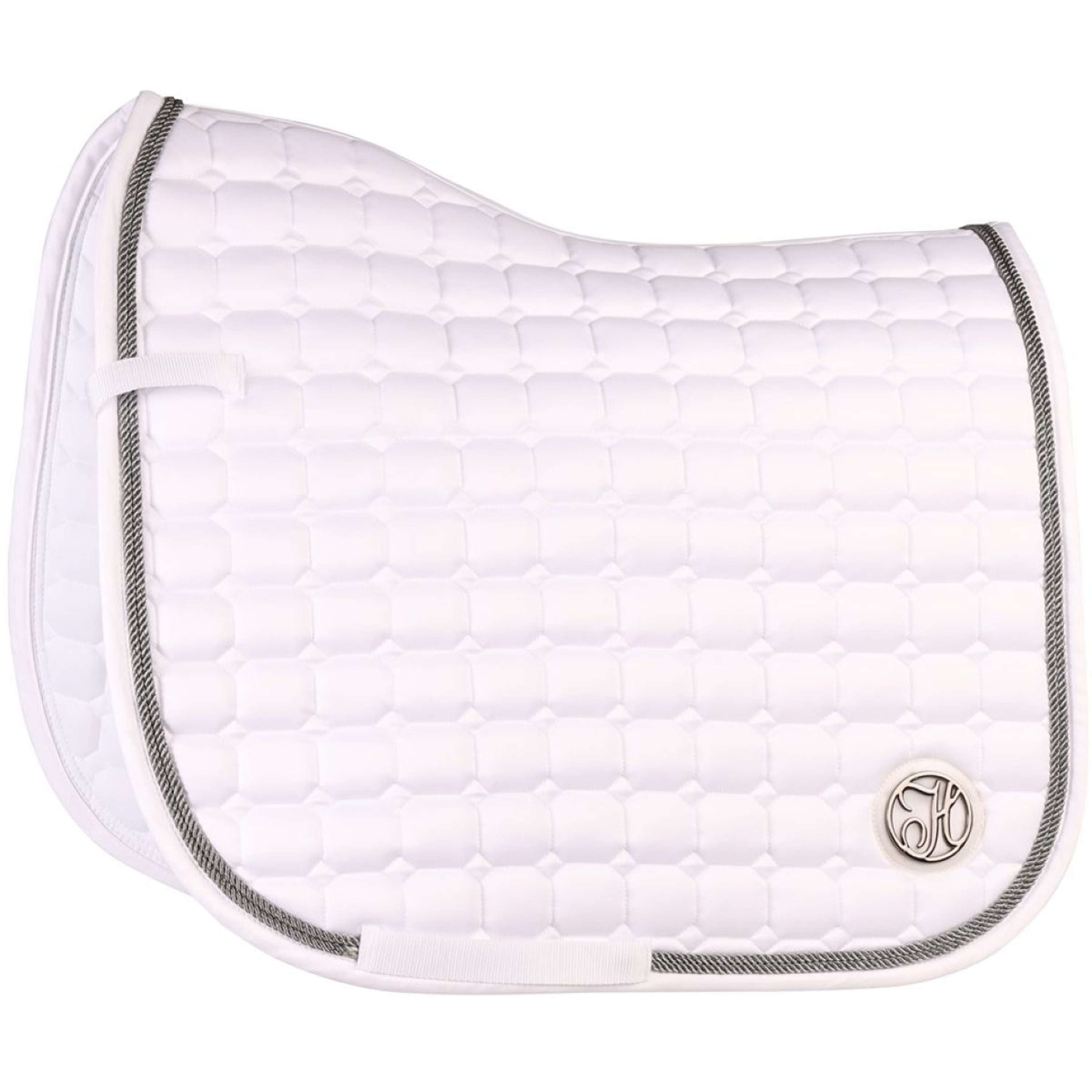 Harry's Horse Zadeldekje Reverso Competition Gunmetal Dresuur Wit