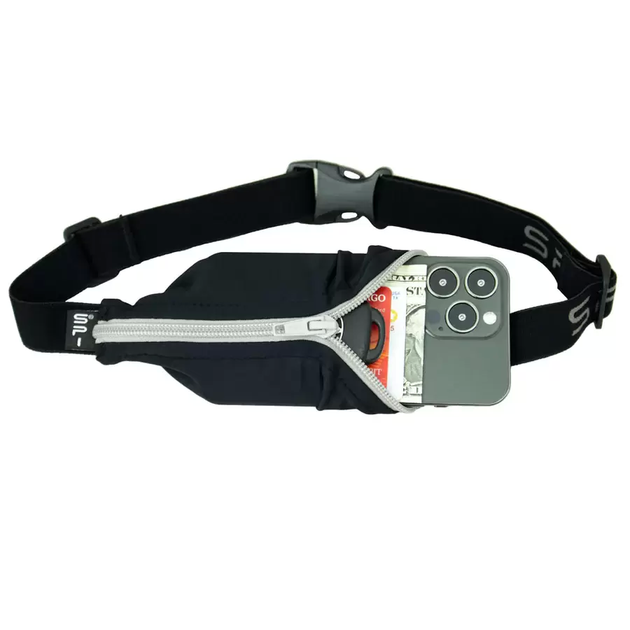 spibelt large pocket 658 alg 7bl black titanium zip