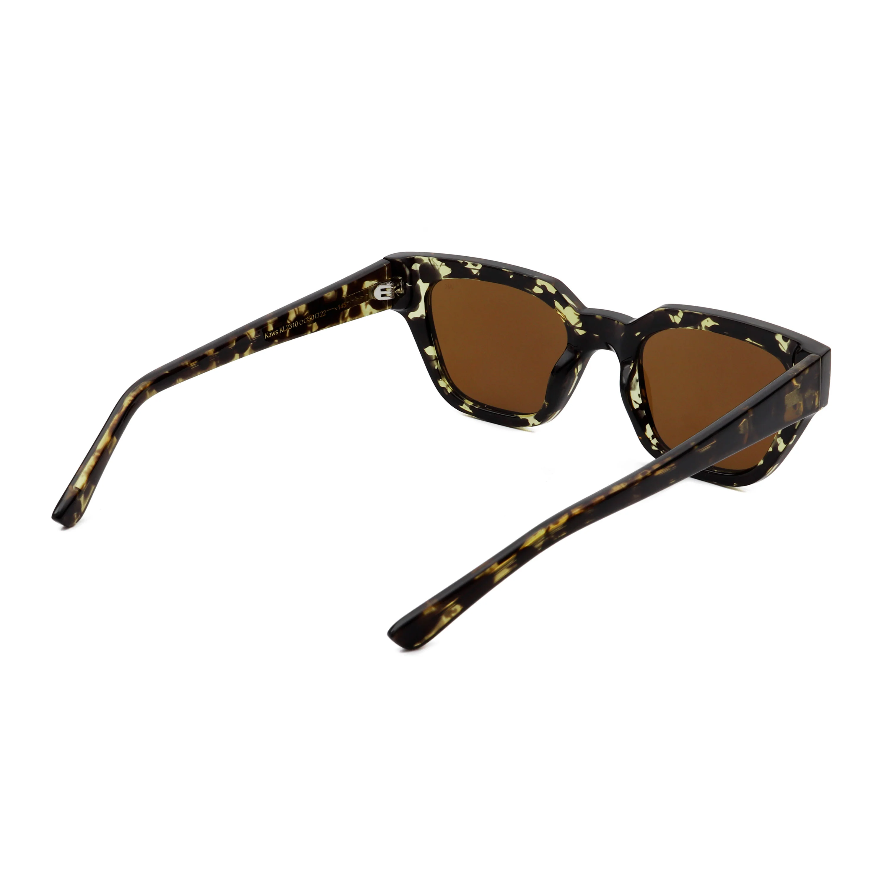 A. Kjærbede  Kaws solbrille - Black / Yellow Tortoise