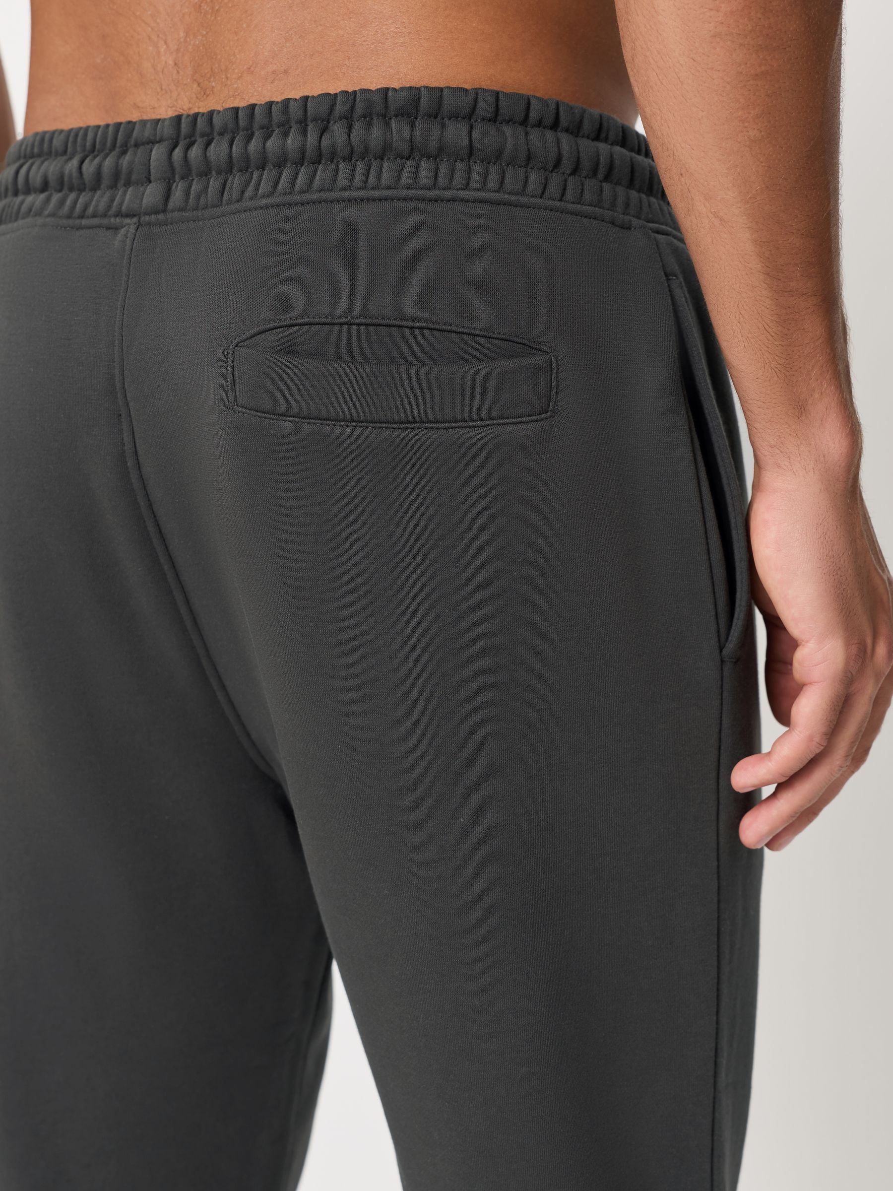 Leisteengrijs/marineblauw - Verpakking van 2 slim-fit jersey joggingbroeken met hoog katoengehalte