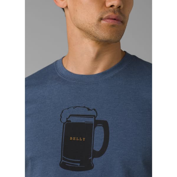 T-shirt PRANA BEER BELLY JOURNEYMAN DENIM HEATHER