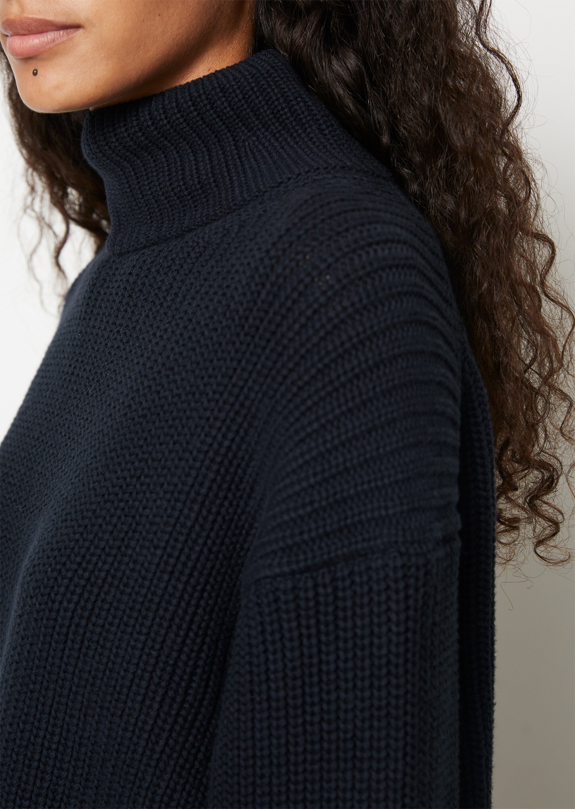 DfC Turtleneck-Strickpullover loose aus Heavy Weight Cotton