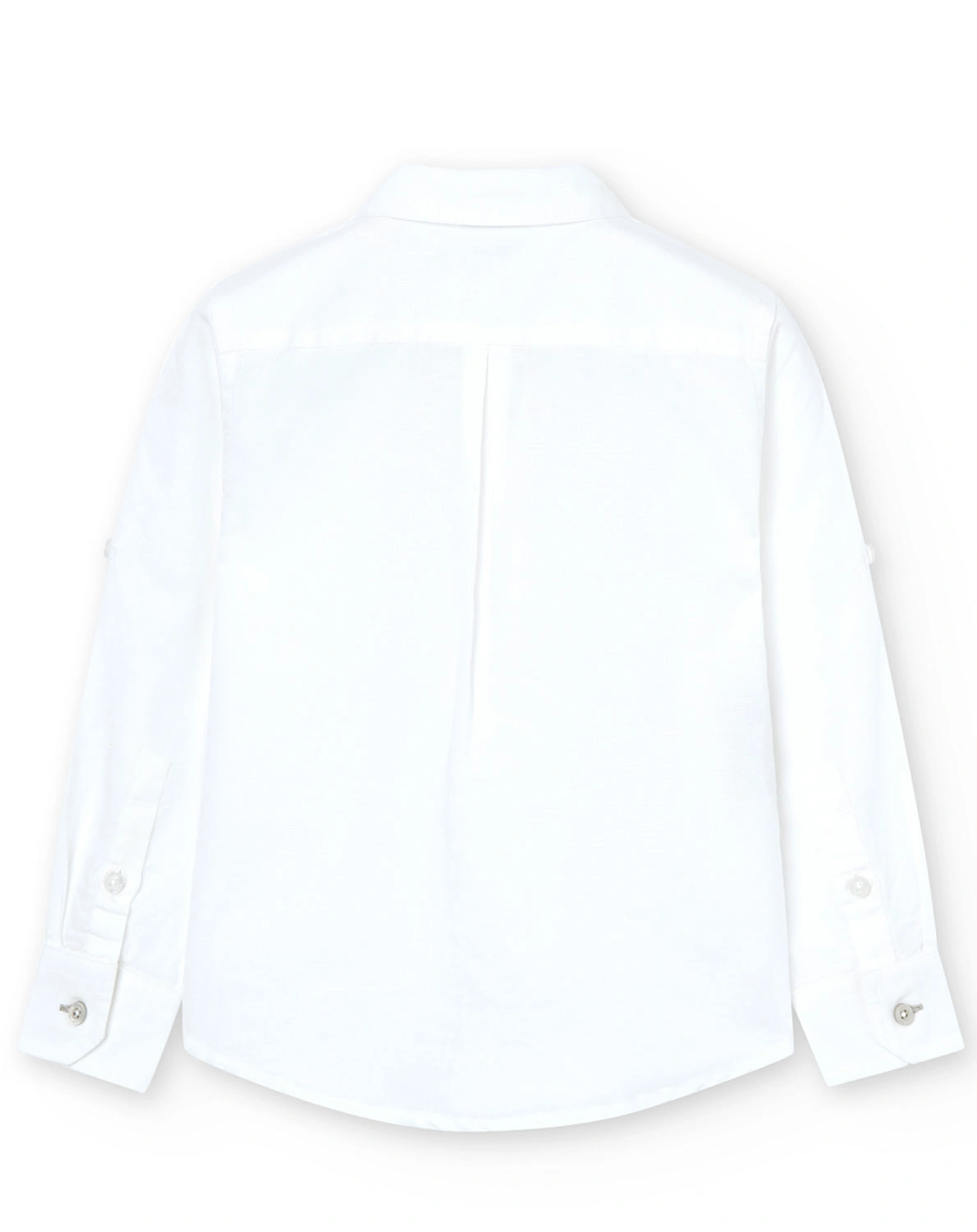 Langarmhemd LINEN in weiß