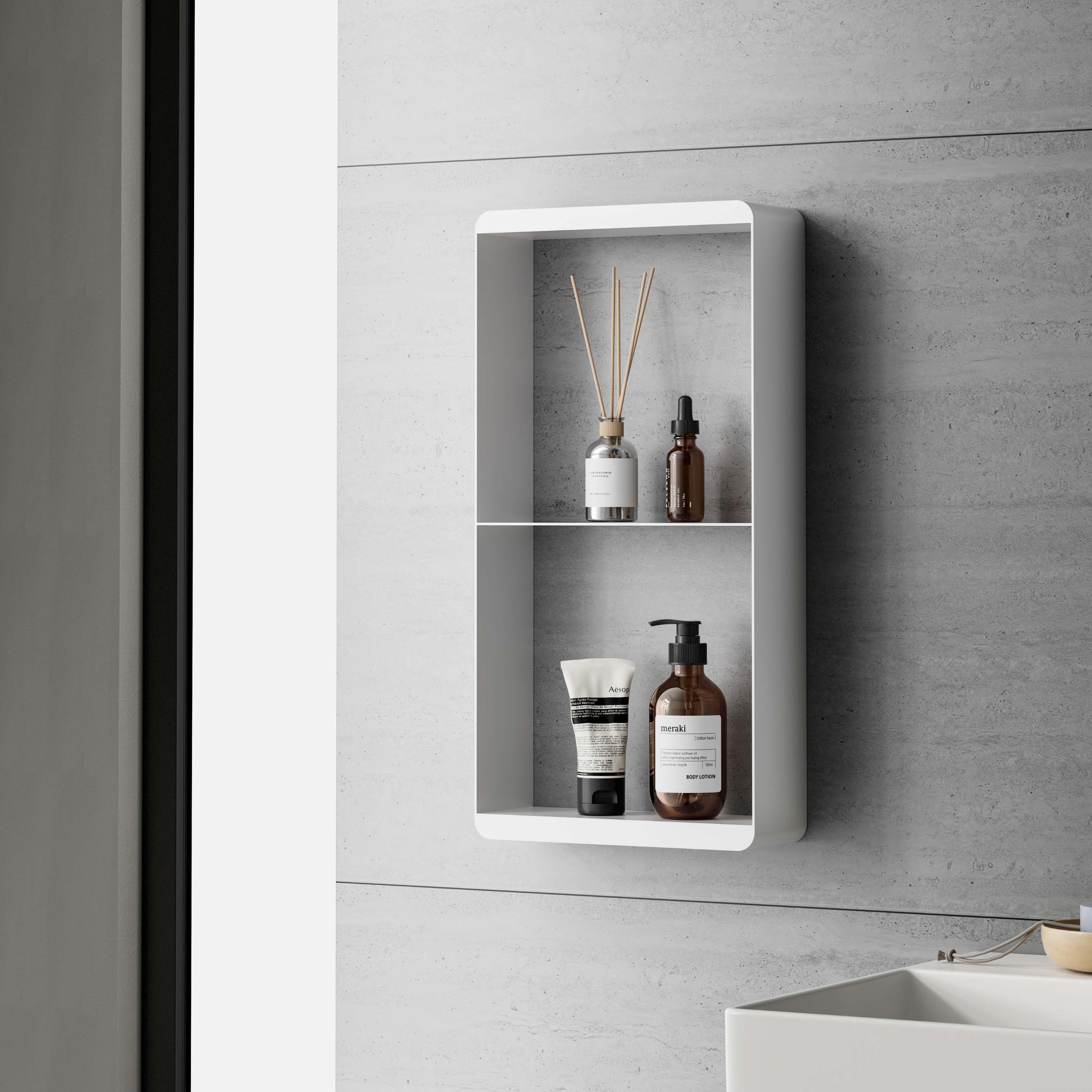 Best Design Soap White doucherek 2 laags 50x25cm wit mat