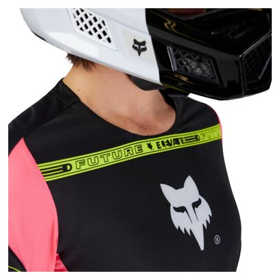 Maillot Manches Longues Fox Flexair Elevated Noir/Violet Femme
