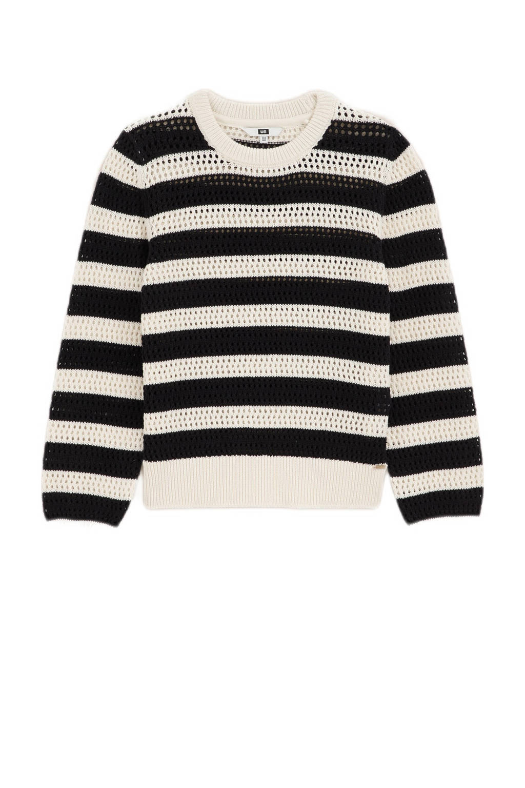 WE Fashion gebreide trui zwart