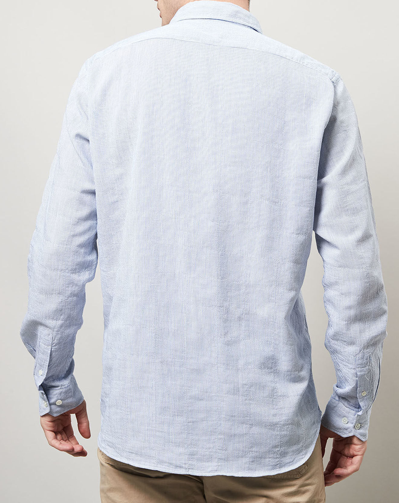 Hartford Chemise Slim Sammy à rayures  bleue