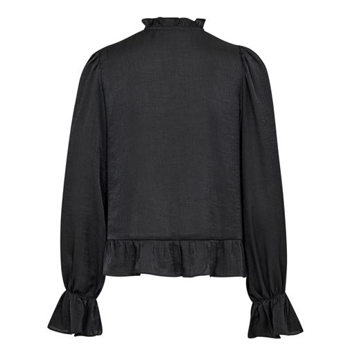 Co'Couture MelinaCC Frill Bluse, Antracit, M