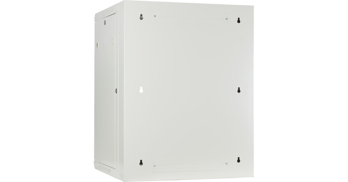 DSI15U witte wandkast (kantelbaar) met glazen deur - DS6615W-DOUBLE server rack  (Wit, 600 x 600 x 770mm)