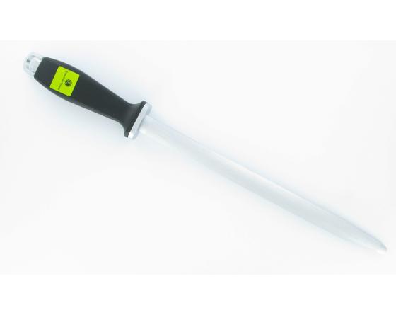 Fusil Oval 30 cm - Manche Plastique Noir Couteaux de cuisine professionnel