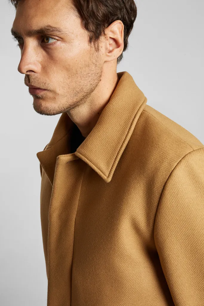 Manteau droit en laine vierge fabriqué en France L'Exception Paris