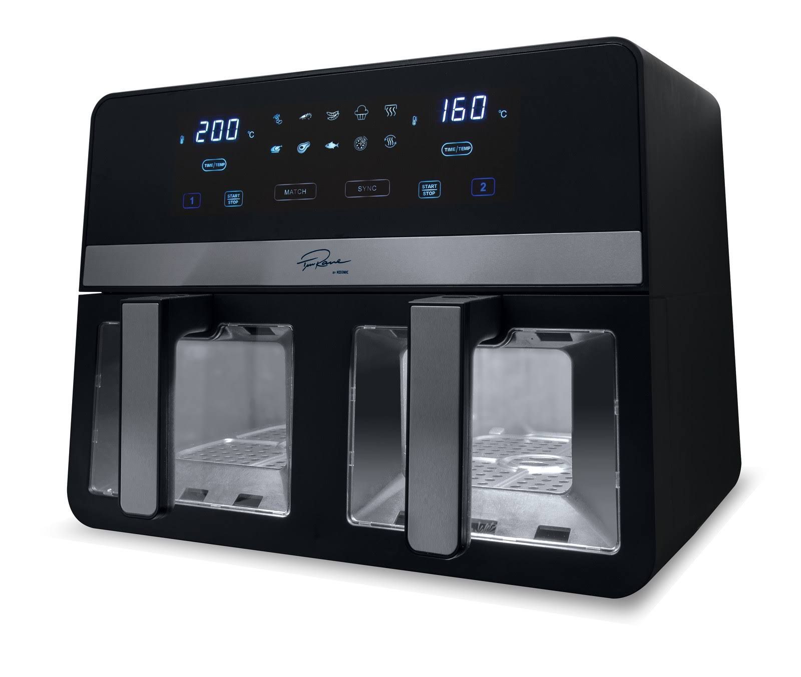 KAF-TR 924224 B Doppel-Heißluftfritteuse 2400 Watt KOENIC