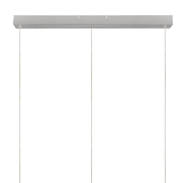 Suspension 3 ampoules LED intégrée Taphao brossé
