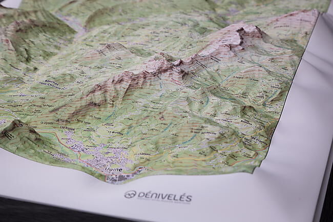 CARTE EN RELIEF LA TOURNETTE