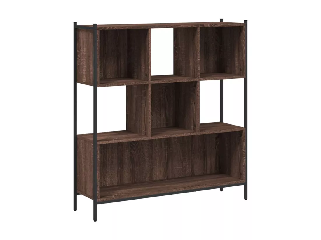 Bibliothèque chêne marron 102x28x172 cm bois d'ingénierie