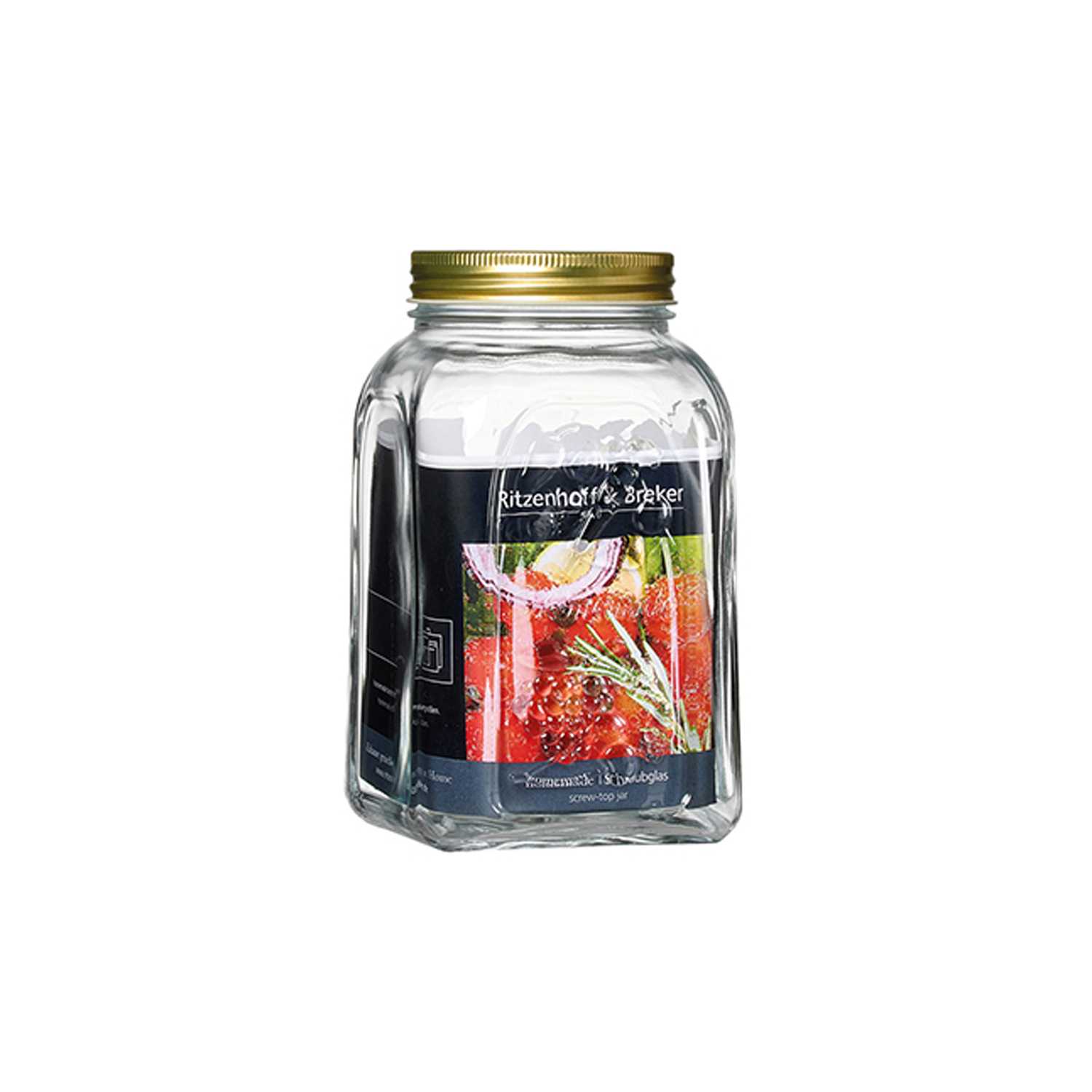 Schraubglas eckig 1,5L Homemade