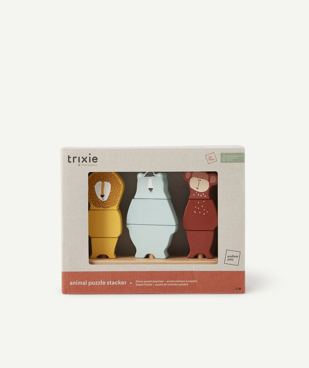 TRIXIEPUZZLE EN BOIS ANIMAUX À EMPILER BÉBÉ
