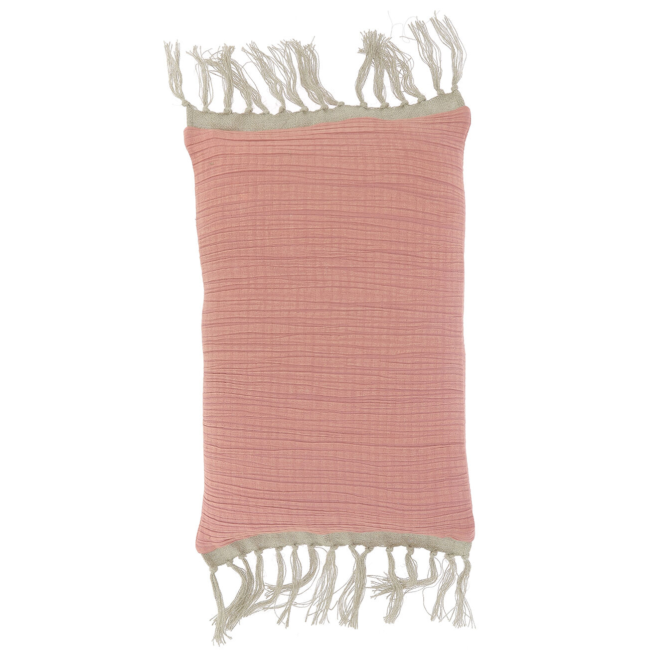 En Fil d'Indienne Housse de coussin Wavy blush - 35x50 cm