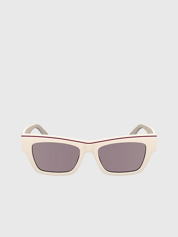 Óculos de Sol Retangulares Modificados CKJ24602S