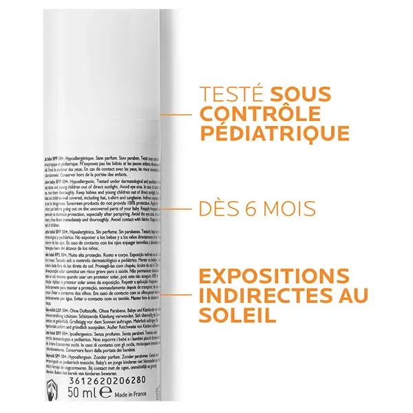 Loção Protetora Solar Infantil La Roche-Posay Anthelios Dermo-Pediatrics FPS 50+ 50ml