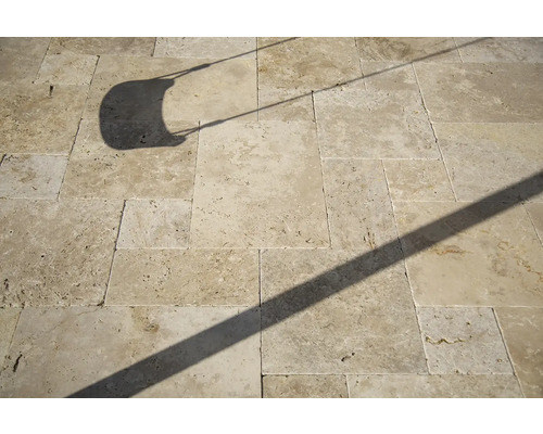 FLAIRSTONE Natuursteen Terrasplaat Bari Travertin Romeins Patroon Set = 1,48 m²