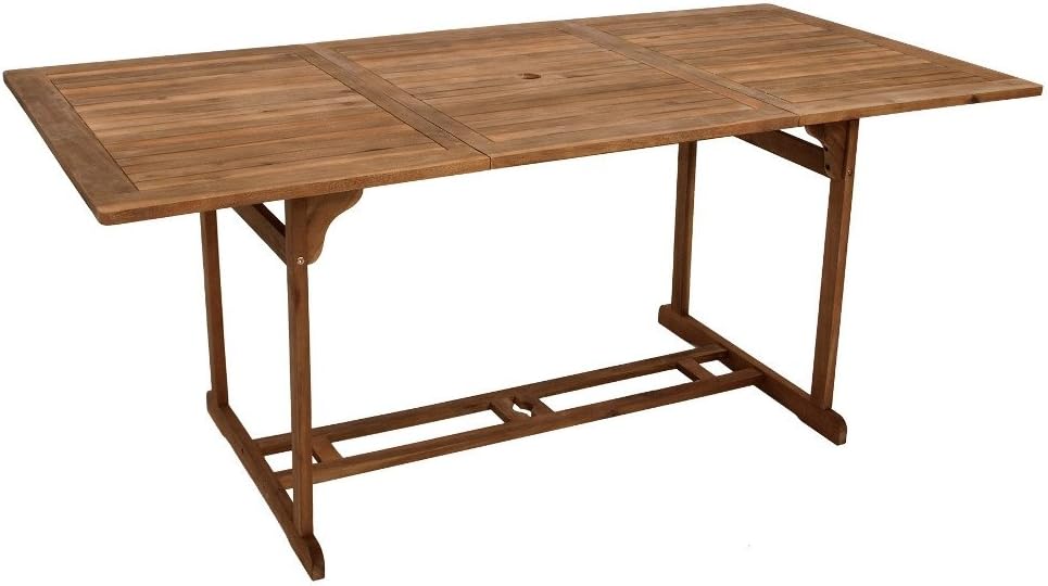 Gartentisch Akazie 90x180cm Holztisch Tisch Esstisch Gartenmöbel Balkon Terrasse