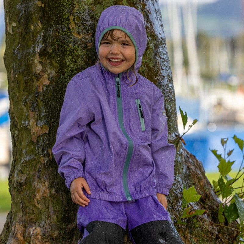 Kinder Travelino Regenjacke paisley purple