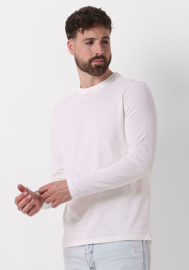 PROFUOMO gebroken wit profuomo t-shirt t-shirt long sleeve
