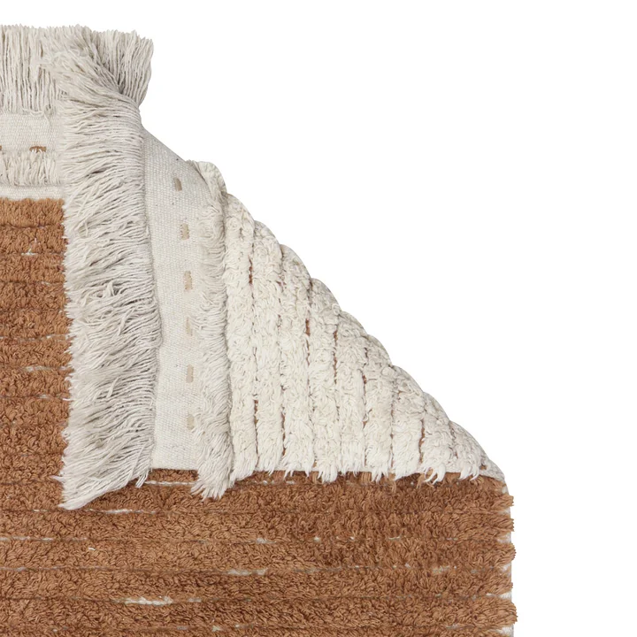 Lorena Canals - Duetto Wendeteppich, 80 cm x 230 cm, toffee