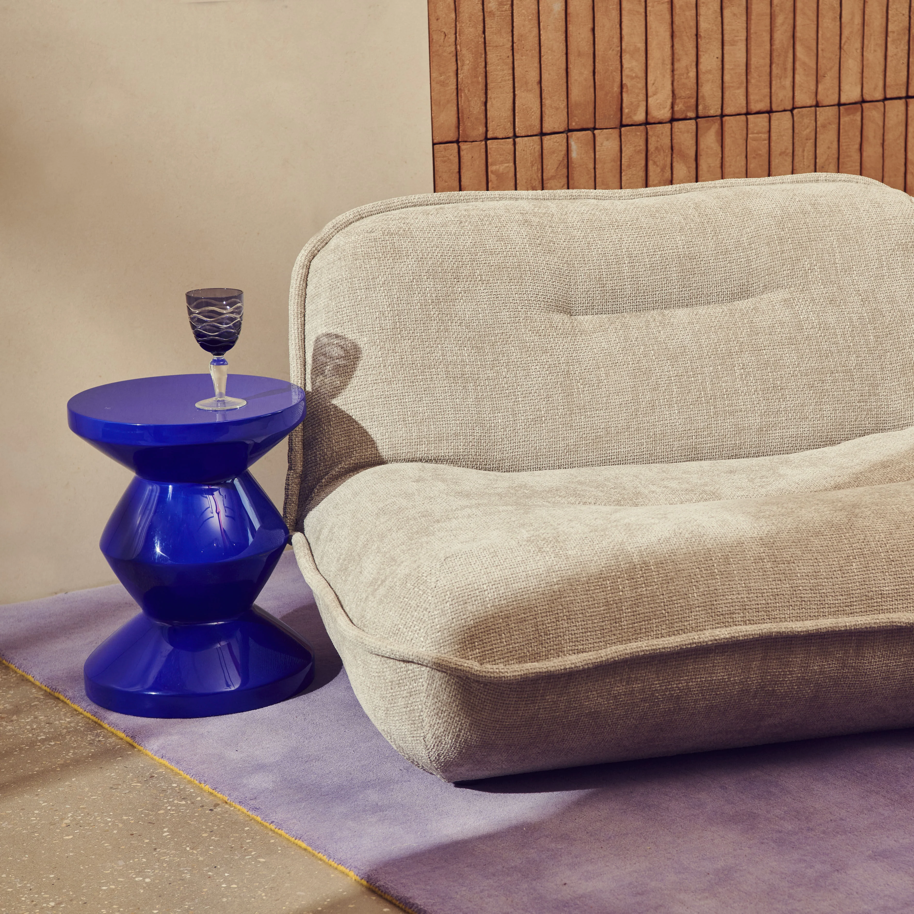 ZIG ZAG - Table d'appoint | Bleu