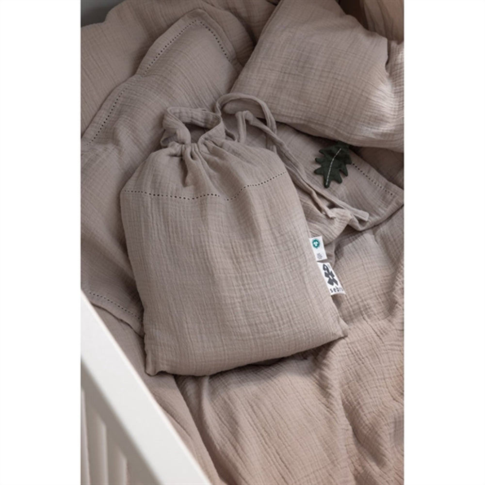 Sengetøj Musselin Seabreeze Beige - Sebra