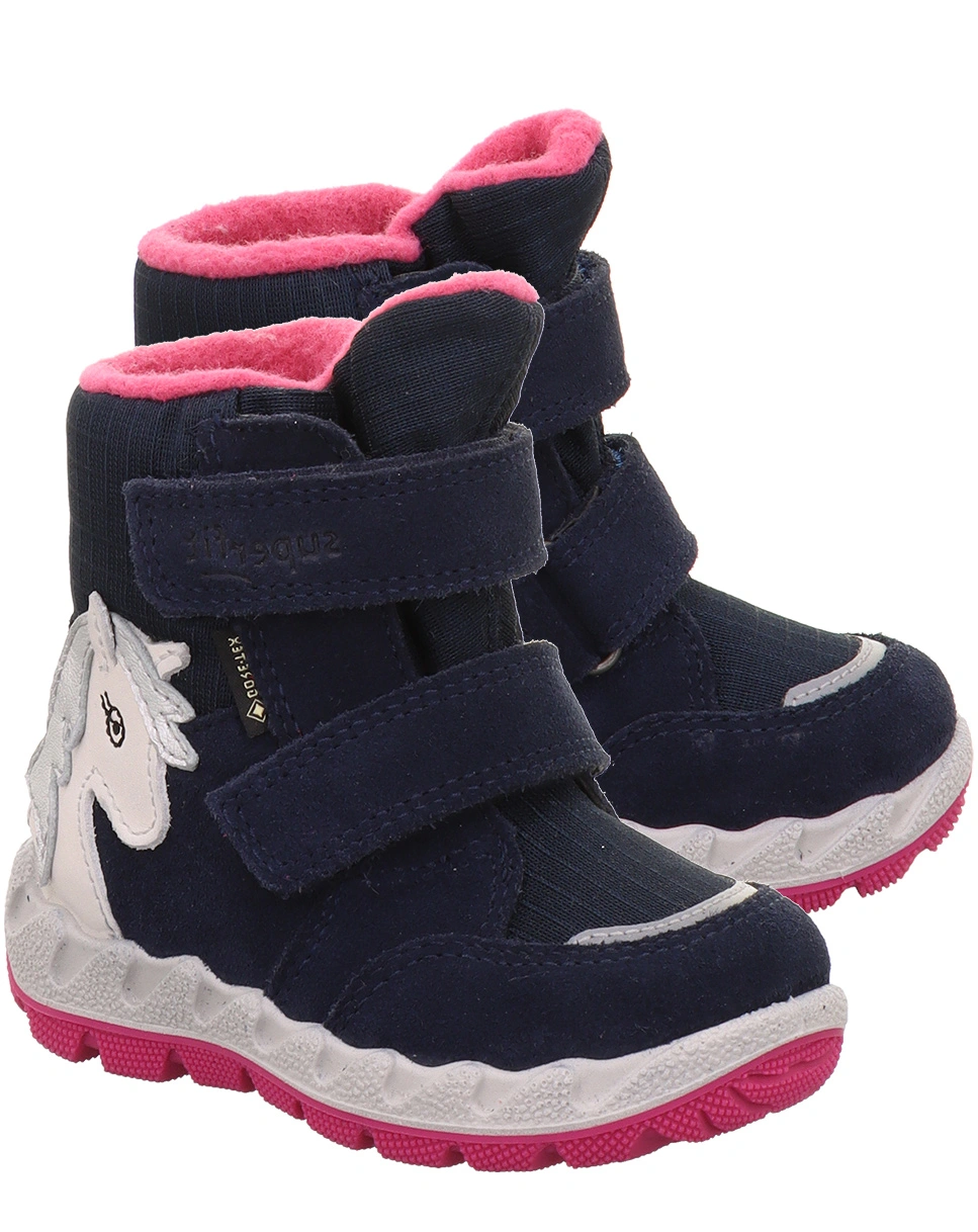 Klett-Boots ICEBIRD - EINHORN gefüttert in navy/pink