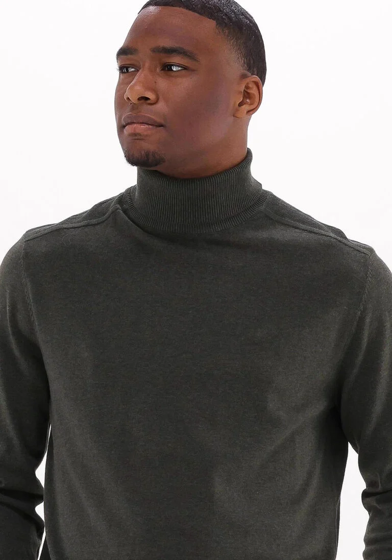 SELECTED HOMME groene selected homme coltrui slhberg roll neck