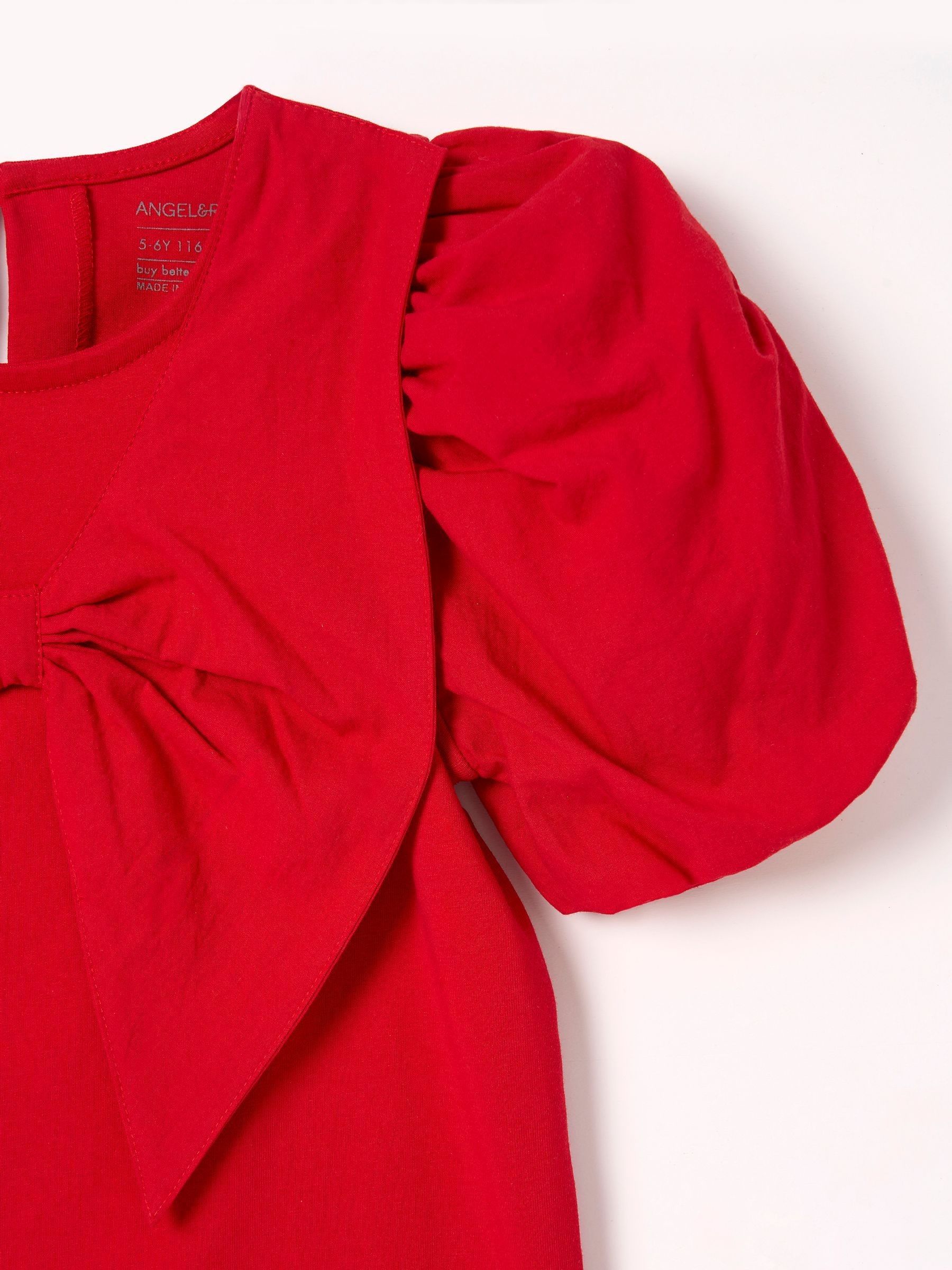 Angel & Rocket Tilly Woven Collar Puff Sleeve Top
