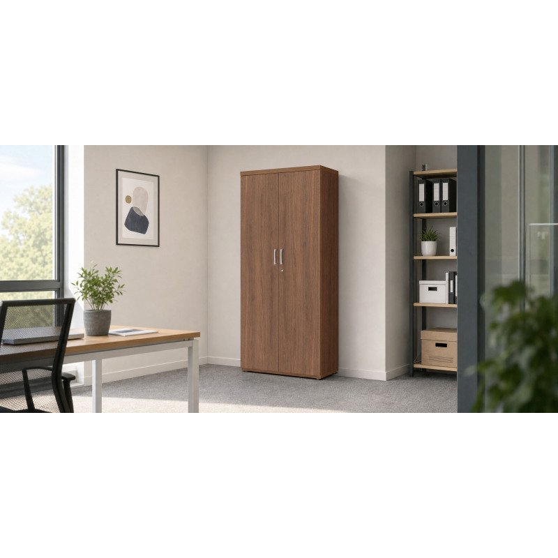 Armoire bois portes battantes Shiny