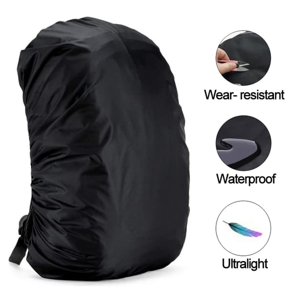INF Regntrekk for ryggsekk Sort M/30-40 l