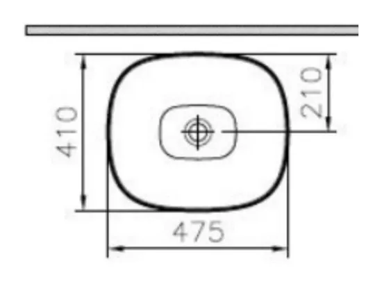 Lavabo double vasque à poser VITRA Outline, rectangle - vison mat Haut de gamme