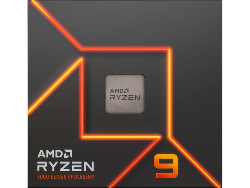 AMD CPU Ryzen 9 7900X 4.7 GHz Gaming-Prozessor mit 12 Kernen, 24 Threads und einer Leistungsaufnahme von 170 W