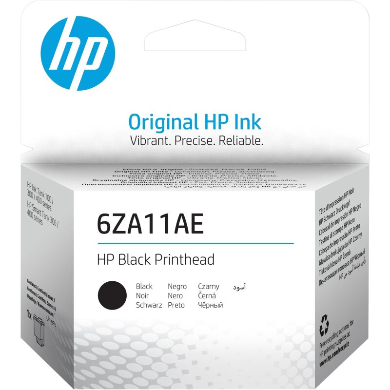 HP Tête d'impression noire 6ZA11AE