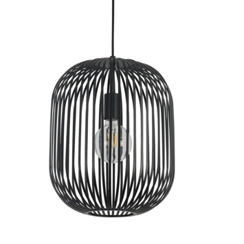 KARWEI hanglamp Charly zwart ø30x38cm
